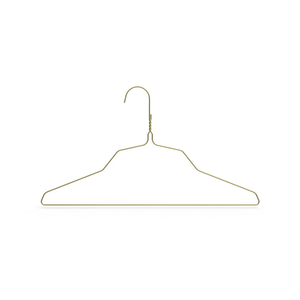 Suit Hanger Long Neck Gold 16" x 12.5G (250/Case) - Elevation Supplies