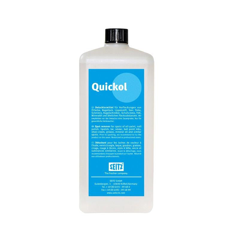Seitz® Quickol - Post-Spotting Agent for Removal of Water & Solvent Soluble Stains (1 L Bottle) - Elevation Supplies
