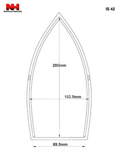 Iron Shoe #42 205mm L x 102.5mm W