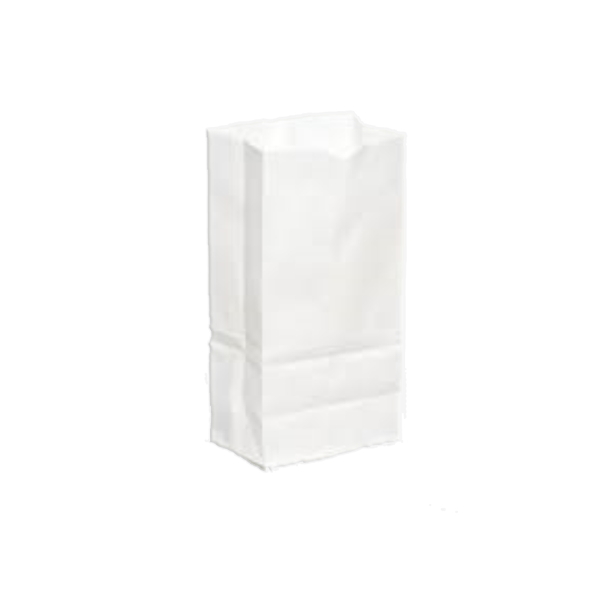 #5 White Plain Shirt Bags (8.5" x 5.5" x 20")
