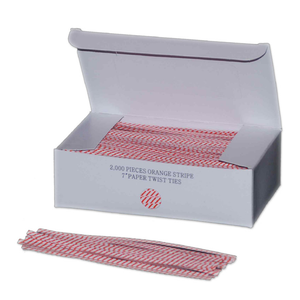 Red 7" Twist Ties (2,000/Bx) 