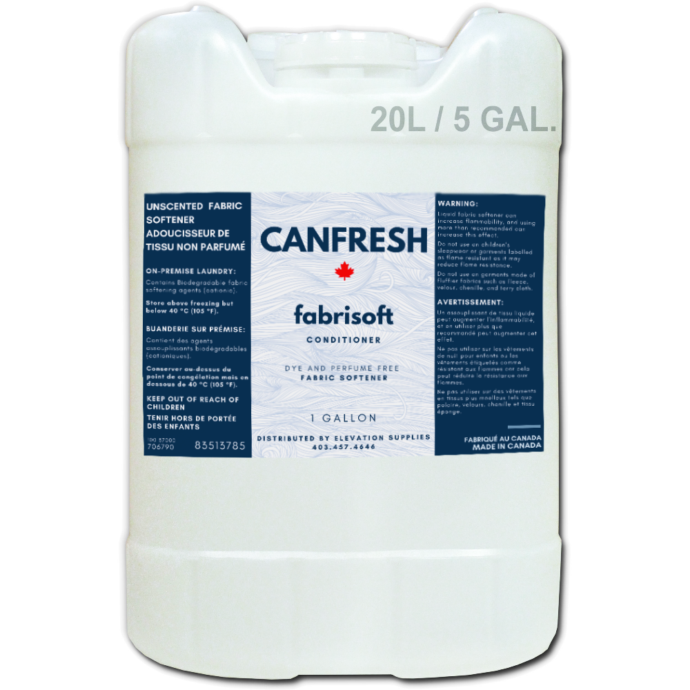 Canfresh Fabrisoft - Unscented Fabric Softener & Conditioner - Elevation Supplies