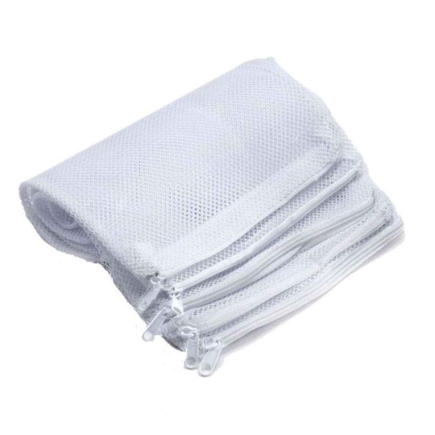 Net Bags, Zipper 22" x 28" - White