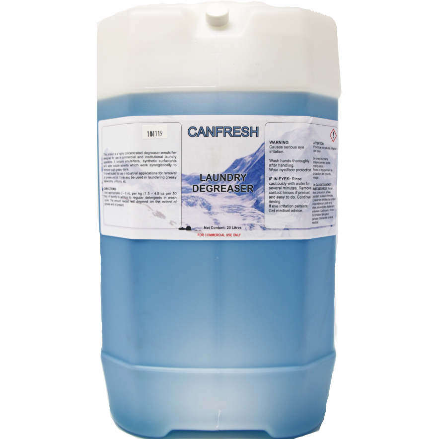 Canfresh Laundry Degreaser - Powerful Drycleaning Detergent (20 Lt Pail)