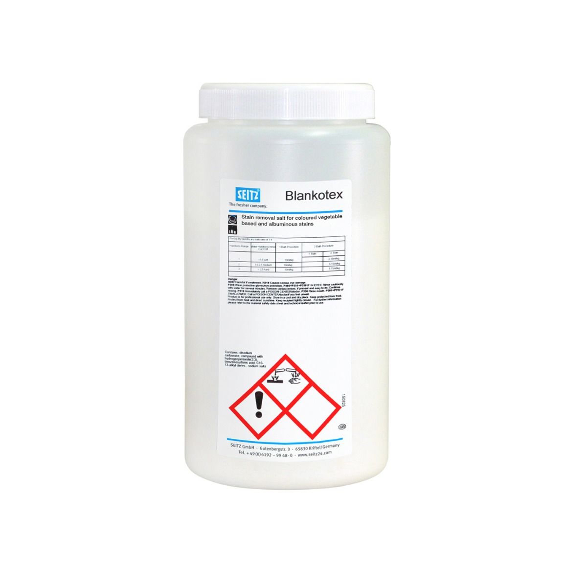 Seitz Blankotex - Bleachable Dye Stain Detergent (1 kg Bottle) - Elevation Supplies
