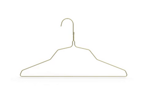Suit Hanger Long Neck Gold 16" x 12.5G (250/Case) - Elevation Supplies