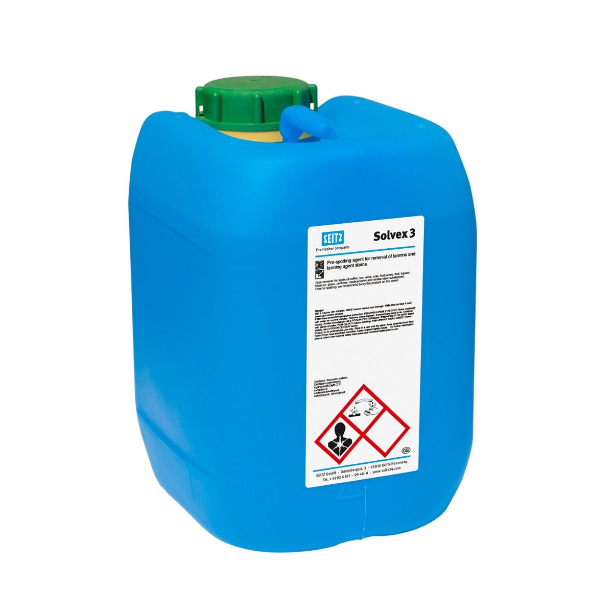 Seitz® Solvex 3 - Spotting Agent for Removal of Tannin and Beverage Stains for Hydrocarbon Solvent (5 L Pail) - Elevation Supplies